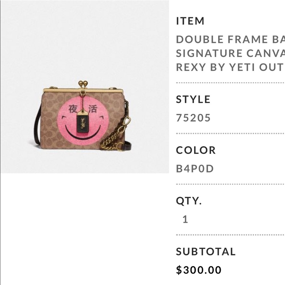 Coach signature monogram canvas by Yeti Out